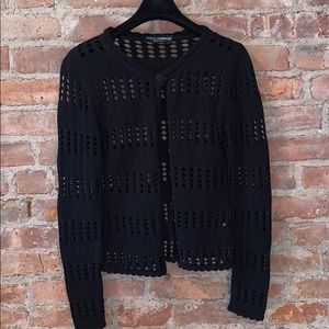 Dolce & gabbana gilet maille noir front button